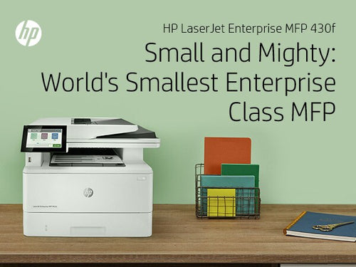 HP LaserJet Enterprise MFP M430f, Black and white, Printer for Business, Print, copy, scan, fax, 50-sheet ADF; Two-sided printing; Two-sided scanning; Front-facing USB printing; Compact Size; Energy Efficient; Strong Security HP LaserJet Enterprise MFP M430f, Black and white, Printer for Business, Print, copy, scan, fax, 50-sheet ADF; Two-sided printing; Two-sided scanning; Front-facing USB printing; Compact Size; Energy Efficient; Strong Security